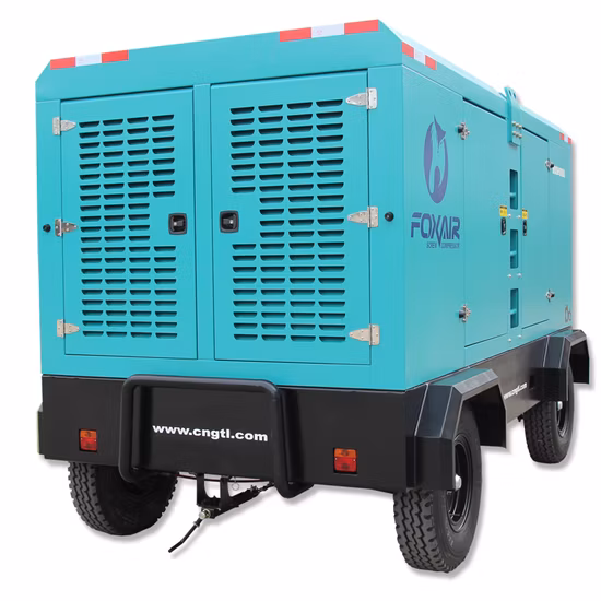 Gtl 900cfm 16bar 25m3 Driling Mineração Parafuso portátil Compressor de ar diesel móvel preço de fábrica